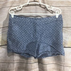 Adrienne Vittadini Blue & white polka dot short 10